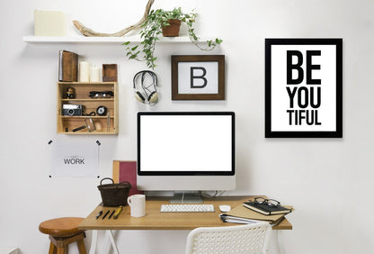 Beyoutiful by Pop Monica Framed Print - Americanflat