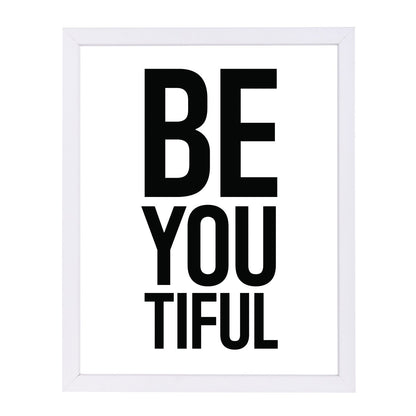 Beyoutiful by Pop Monica Framed Print - Americanflat