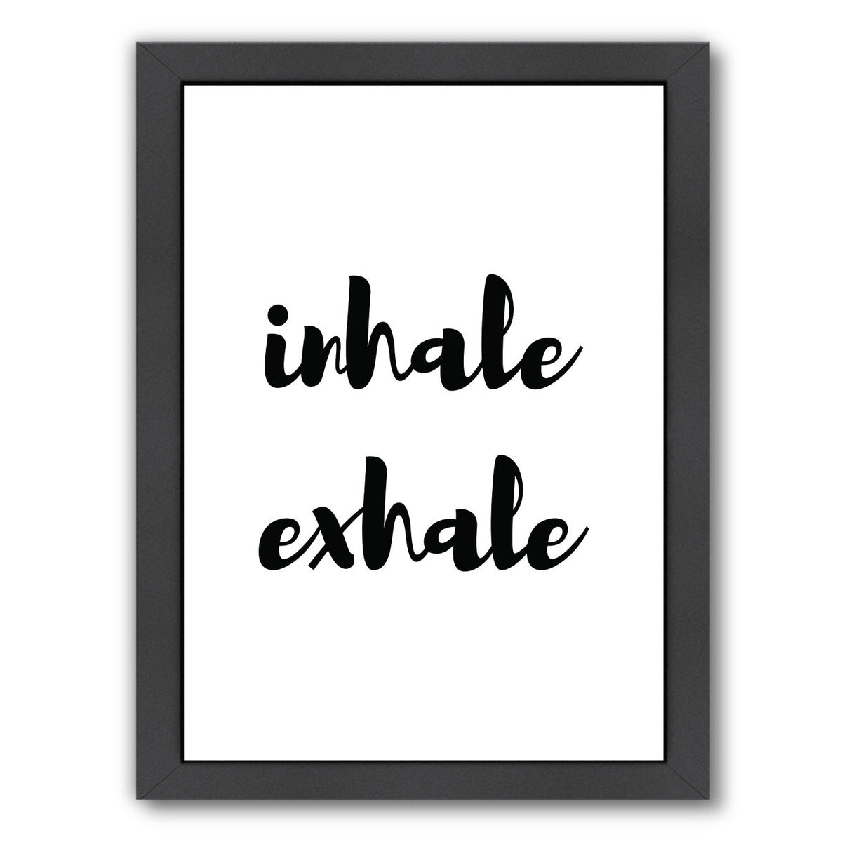 Inhale Exhale by Pop Monica Framed Print - Americanflat