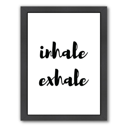 Inhale Exhale by Pop Monica Framed Print - Americanflat