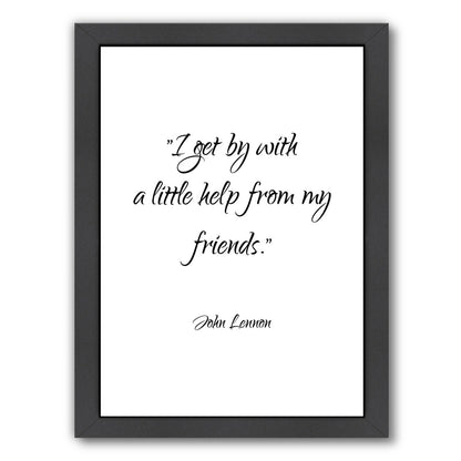 John Lennon-Friends by Pop Monica Framed Print - Americanflat