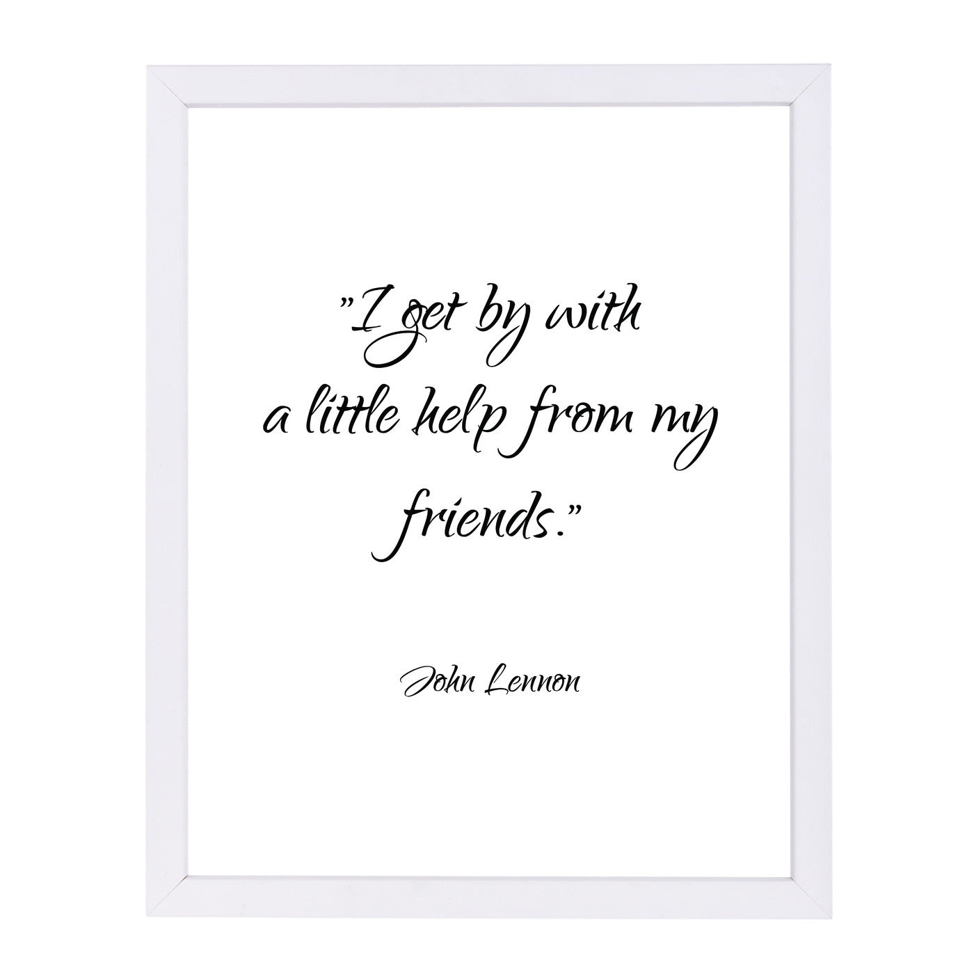 John Lennon-Friends by Pop Monica Framed Print - Americanflat
