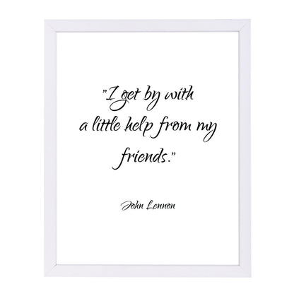 John Lennon-Friends by Pop Monica Framed Print - Americanflat