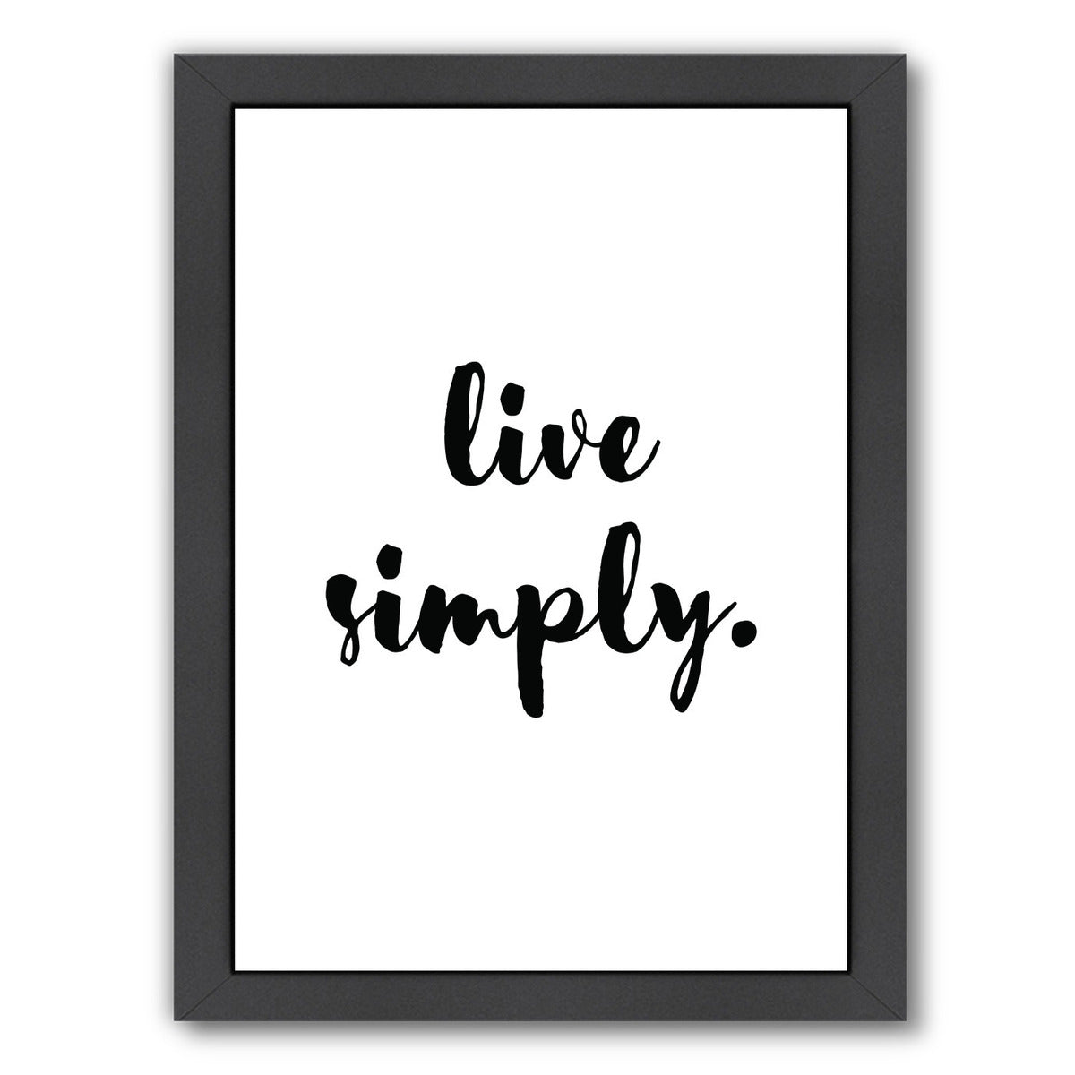 Live Simply by Pop Monica Framed Print - Americanflat