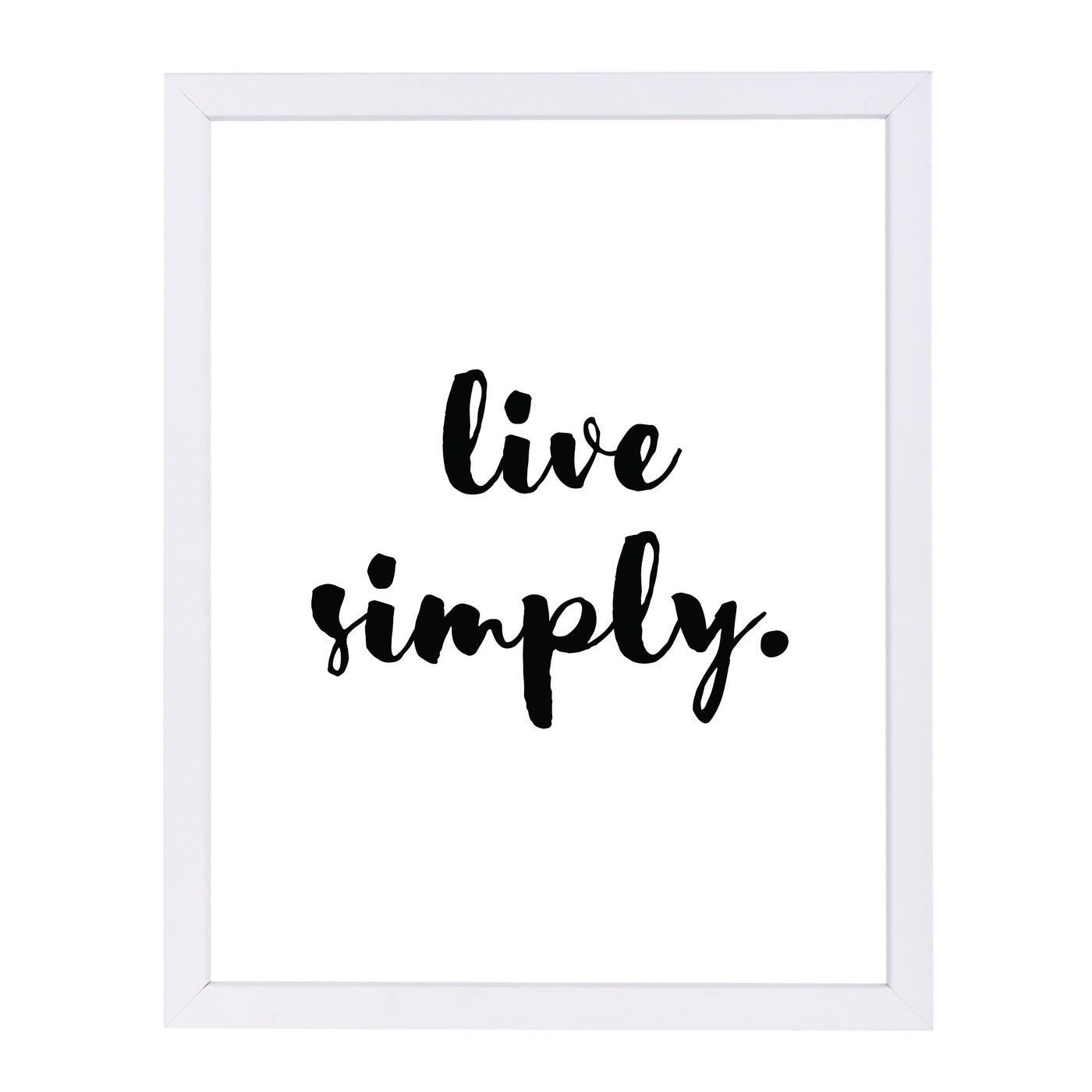 Live Simply by Pop Monica Framed Print - Americanflat