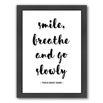 Smile Breathe by Pop Monica Framed Print - Americanflat