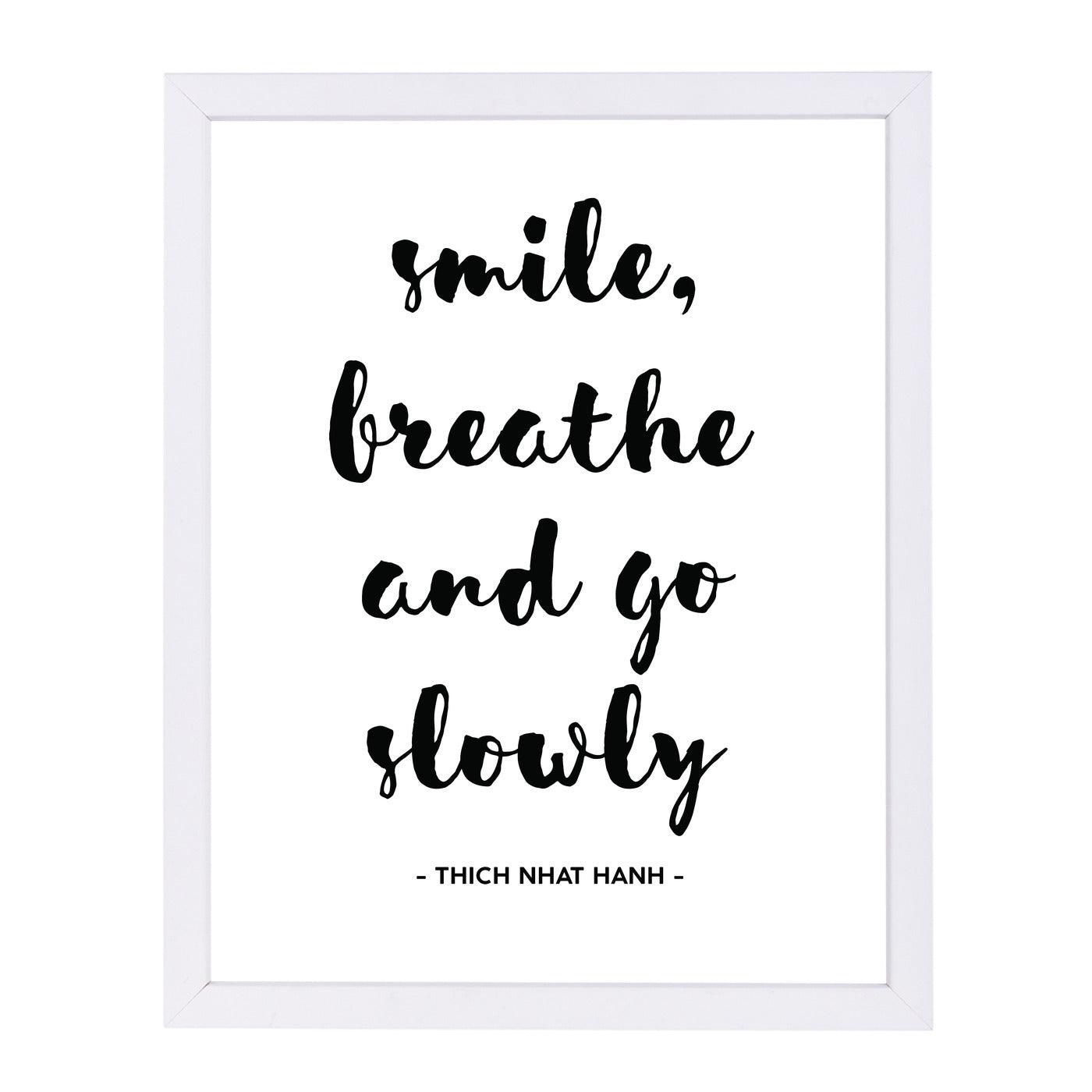 Smile Breathe by Pop Monica Framed Print - Americanflat