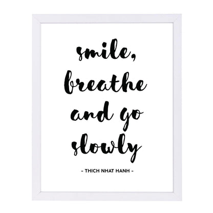 Smile Breathe by Pop Monica Framed Print - Americanflat