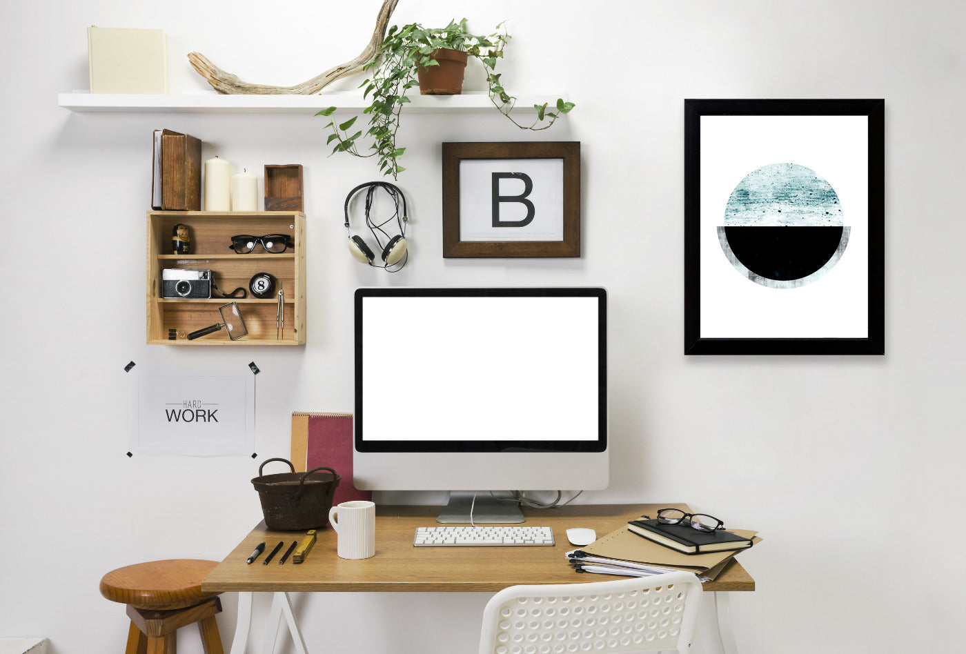 Geometric Art 4 by Pop Monica Framed Print - Americanflat