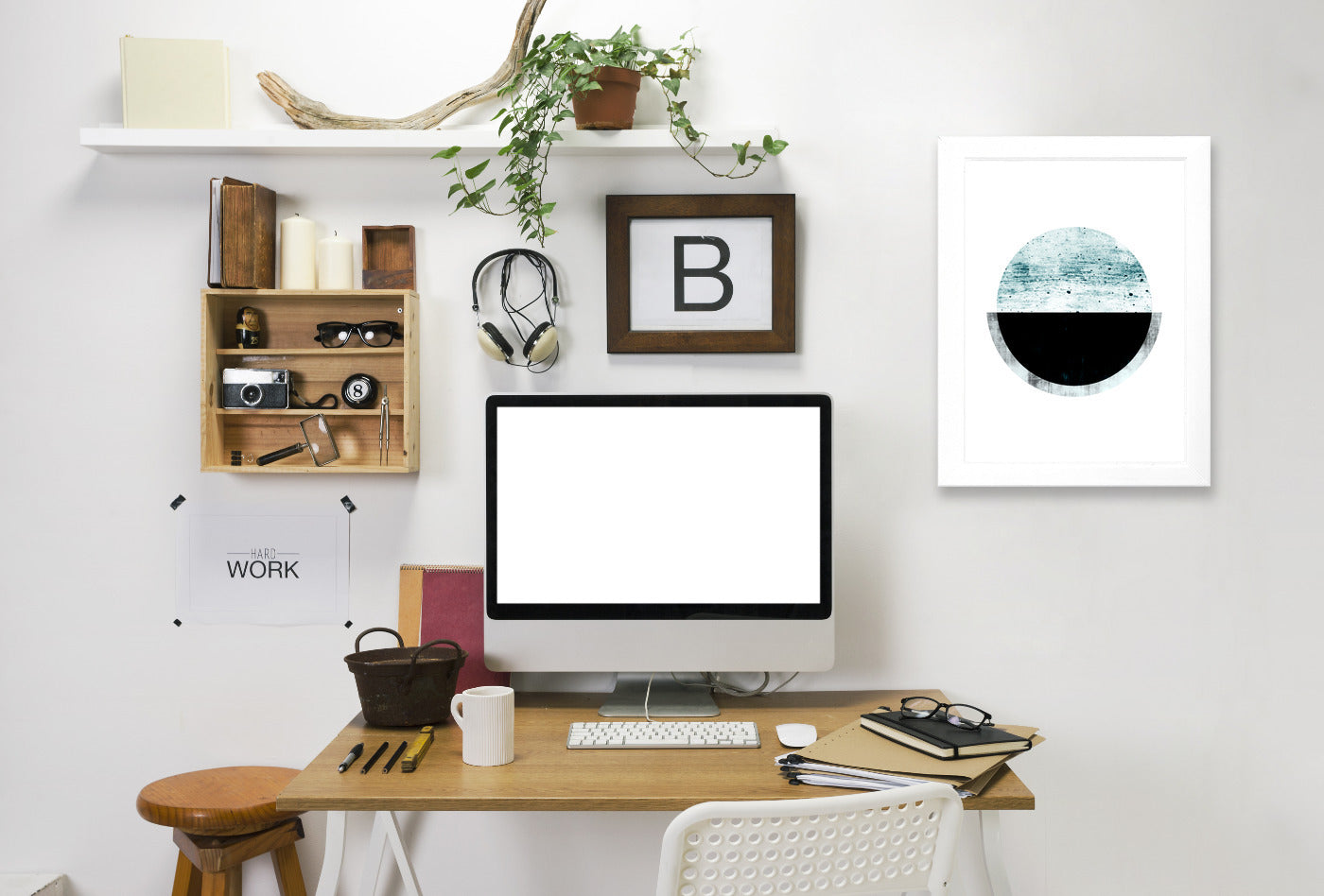 Geometric Art 4 by Pop Monica Framed Print - Americanflat
