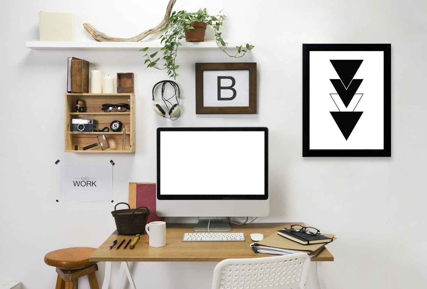 Geometric Art 10 by Pop Monica Framed Print - Americanflat