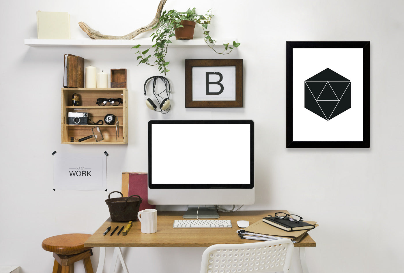 Geometric Art 21 by Pop Monica Framed Print - Americanflat