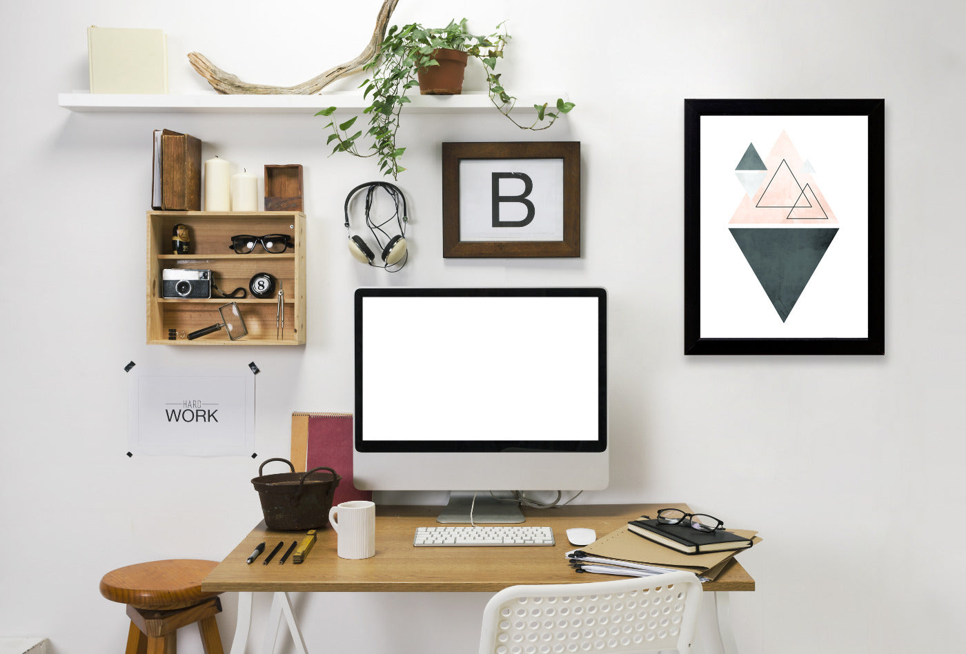 Geometric Art 37 by Pop Monica Framed Print - Americanflat