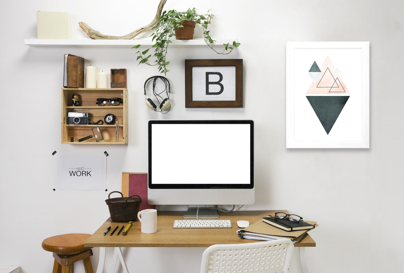 Geometric Art 37 by Pop Monica Framed Print - Americanflat