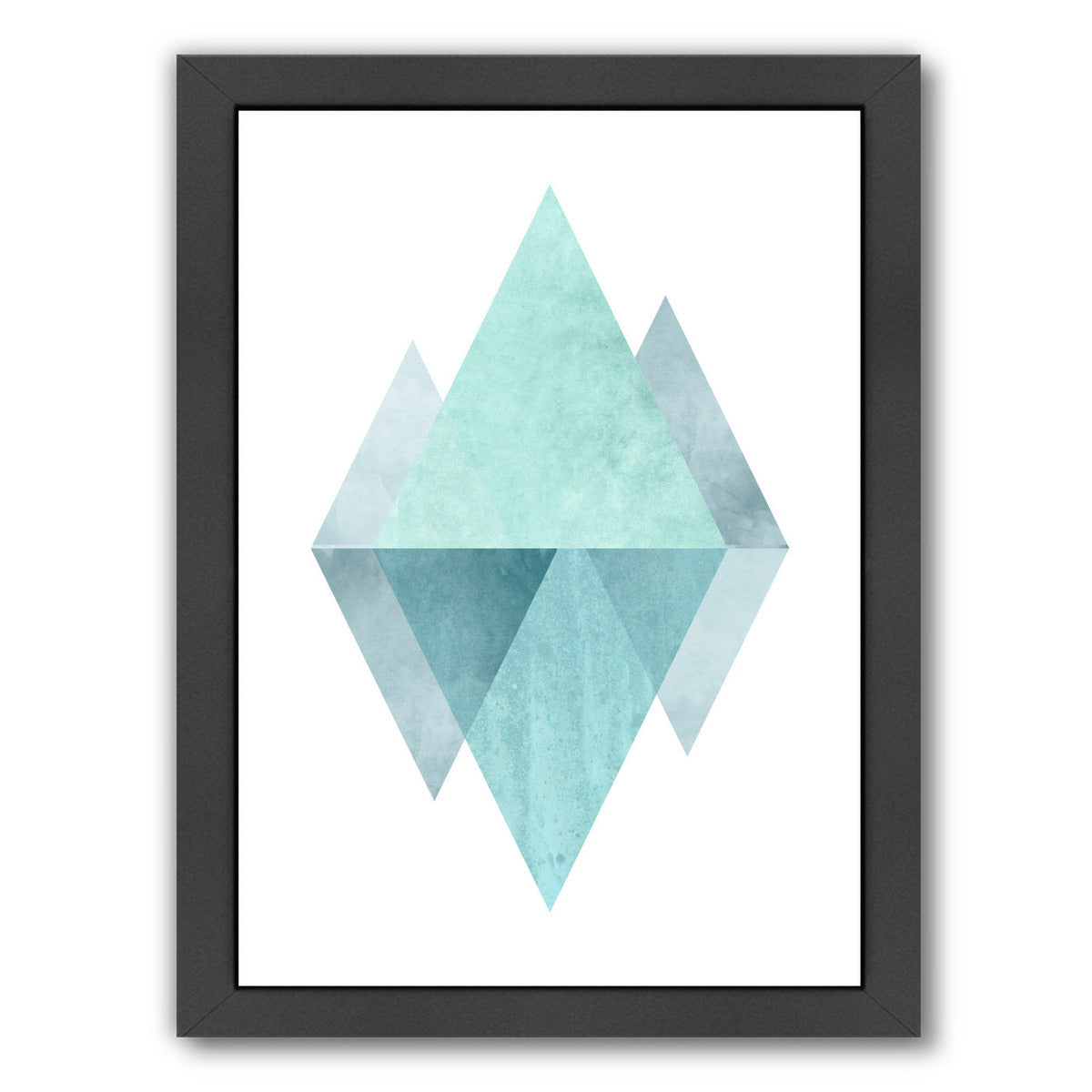 Geometric Art 42 by Pop Monica Black Framed Print - Americanflat