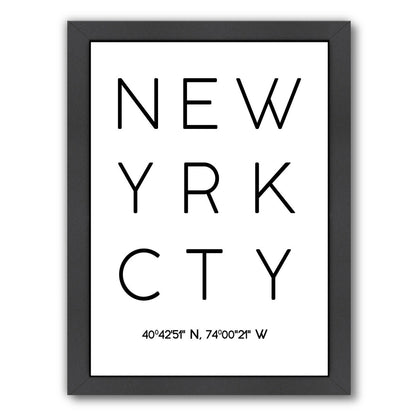 New York City by Pop Monica Framed Print - Americanflat