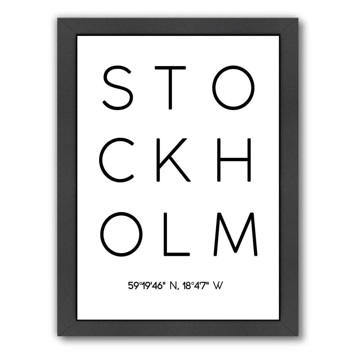 Stockholm by Pop Monica Framed Print - Americanflat