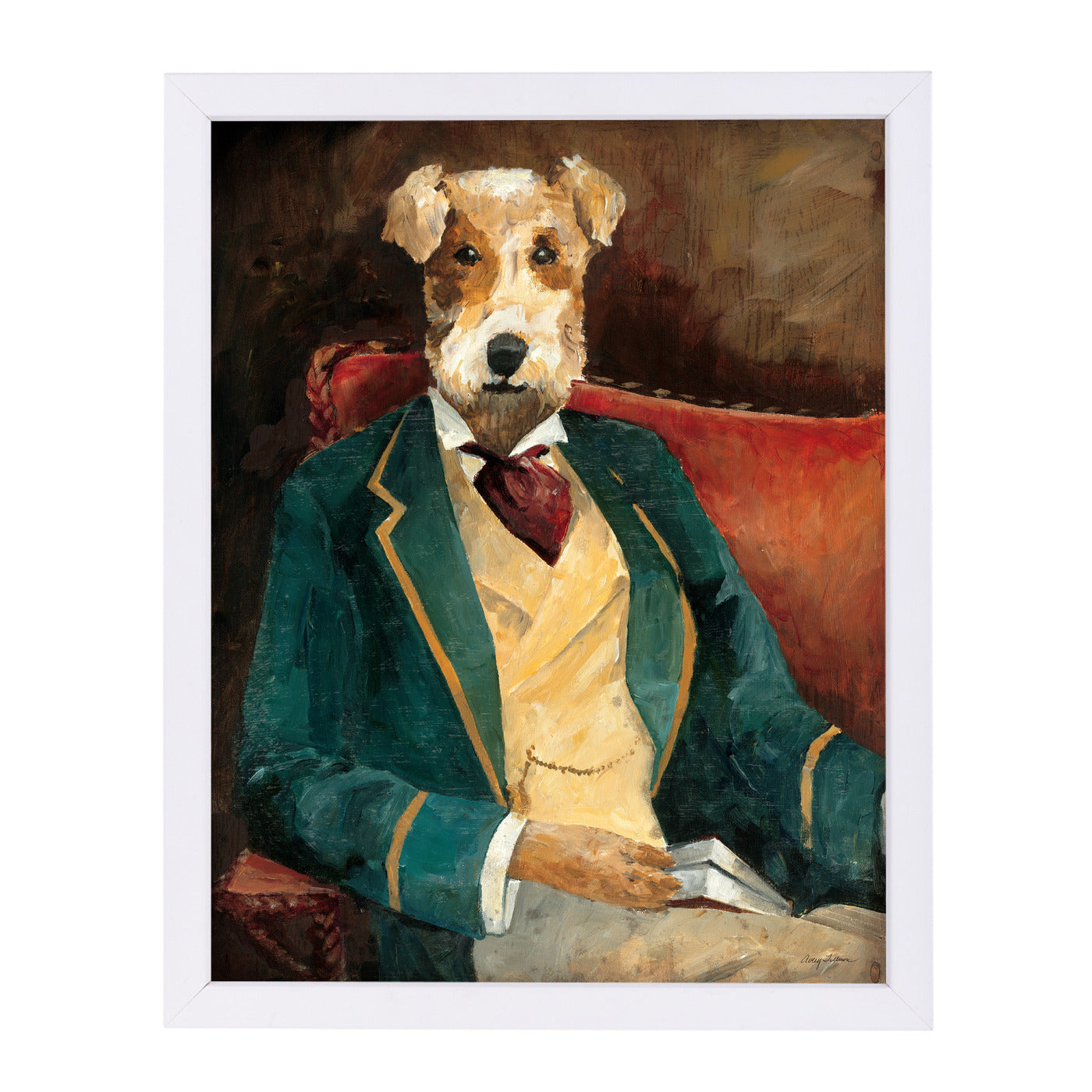 Edgar Allen Paw by Wild Apple Framed Print - Americanflat
