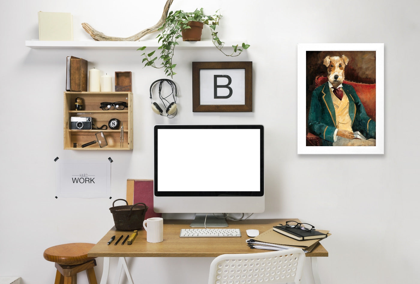 Edgar Allen Paw by Wild Apple Framed Print - Americanflat