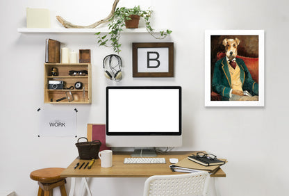 Edgar Allen Paw by Wild Apple Framed Print - Americanflat