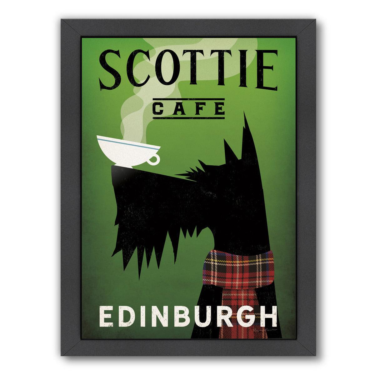Scottie Cafe by Wild Apple Framed Print - Americanflat
