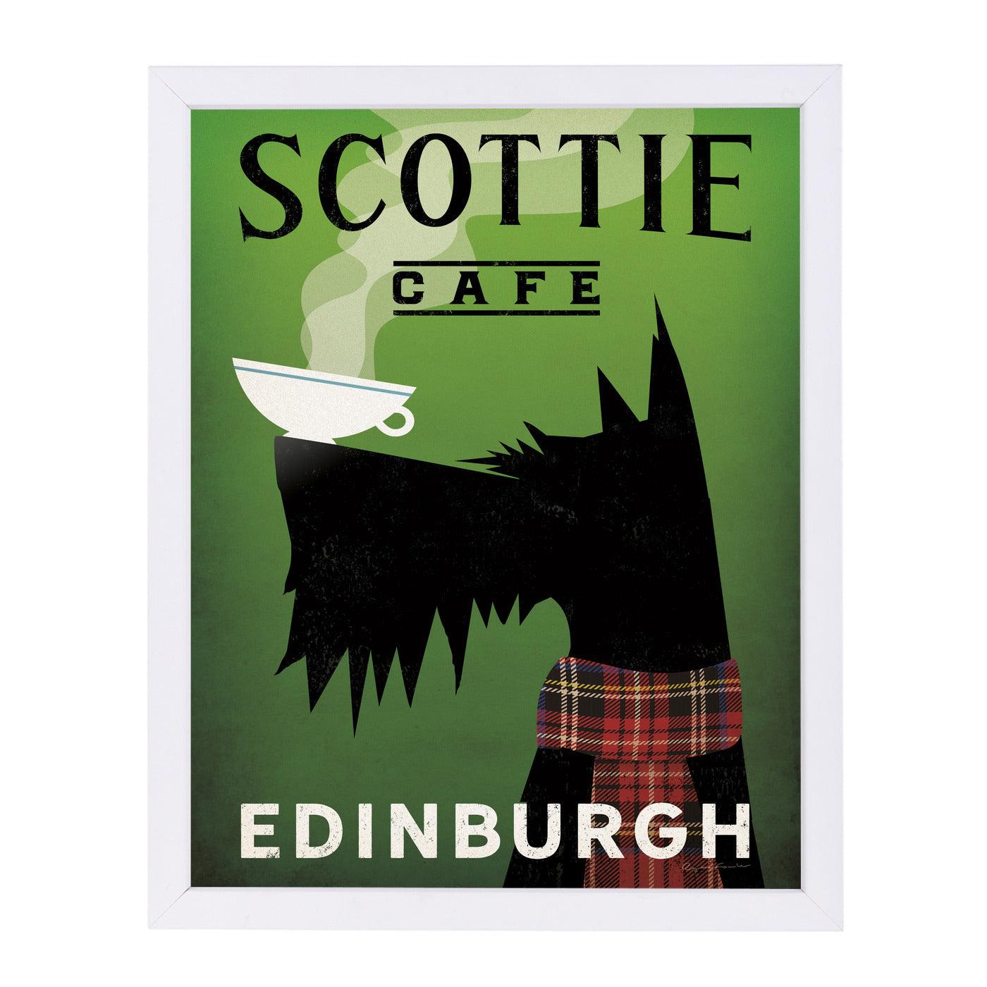 Scottie Cafe by Wild Apple Framed Print - Americanflat