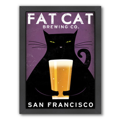 Cat Brewing by Wild Apple Framed Print - Americanflat