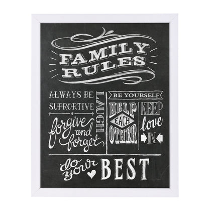Family Rules I V2 by Wild Apple Framed Print - Americanflat