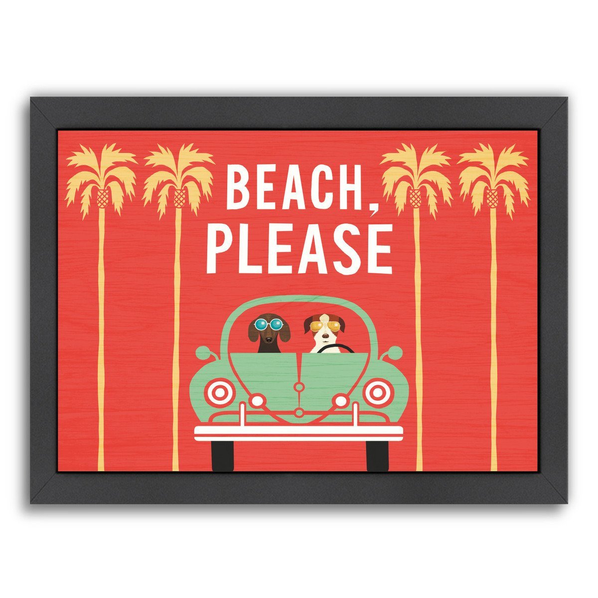 Beach Bums Beetle I by Wild Apple Framed Print - Americanflat