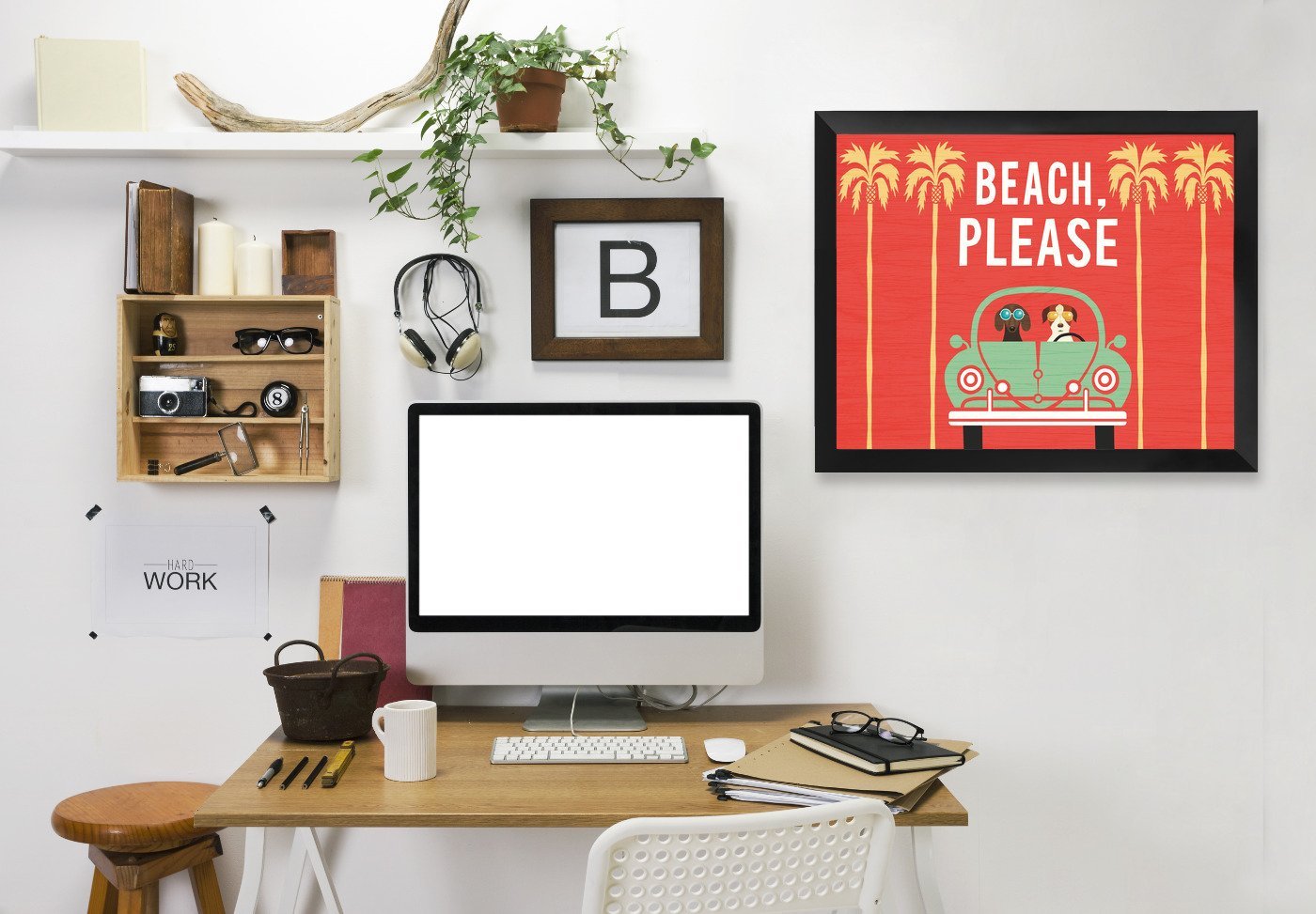 Beach Bums Beetle I by Wild Apple Framed Print - Americanflat