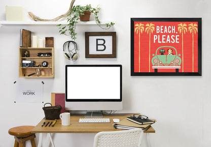 Beach Bums Beetle I by Wild Apple Framed Print - Americanflat