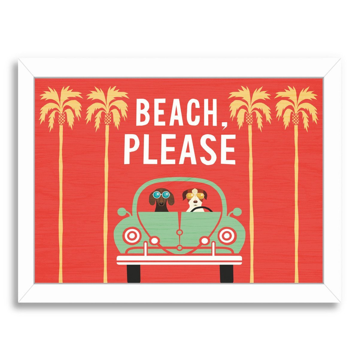 Beach Bums Beetle I by Wild Apple Framed Print - Americanflat