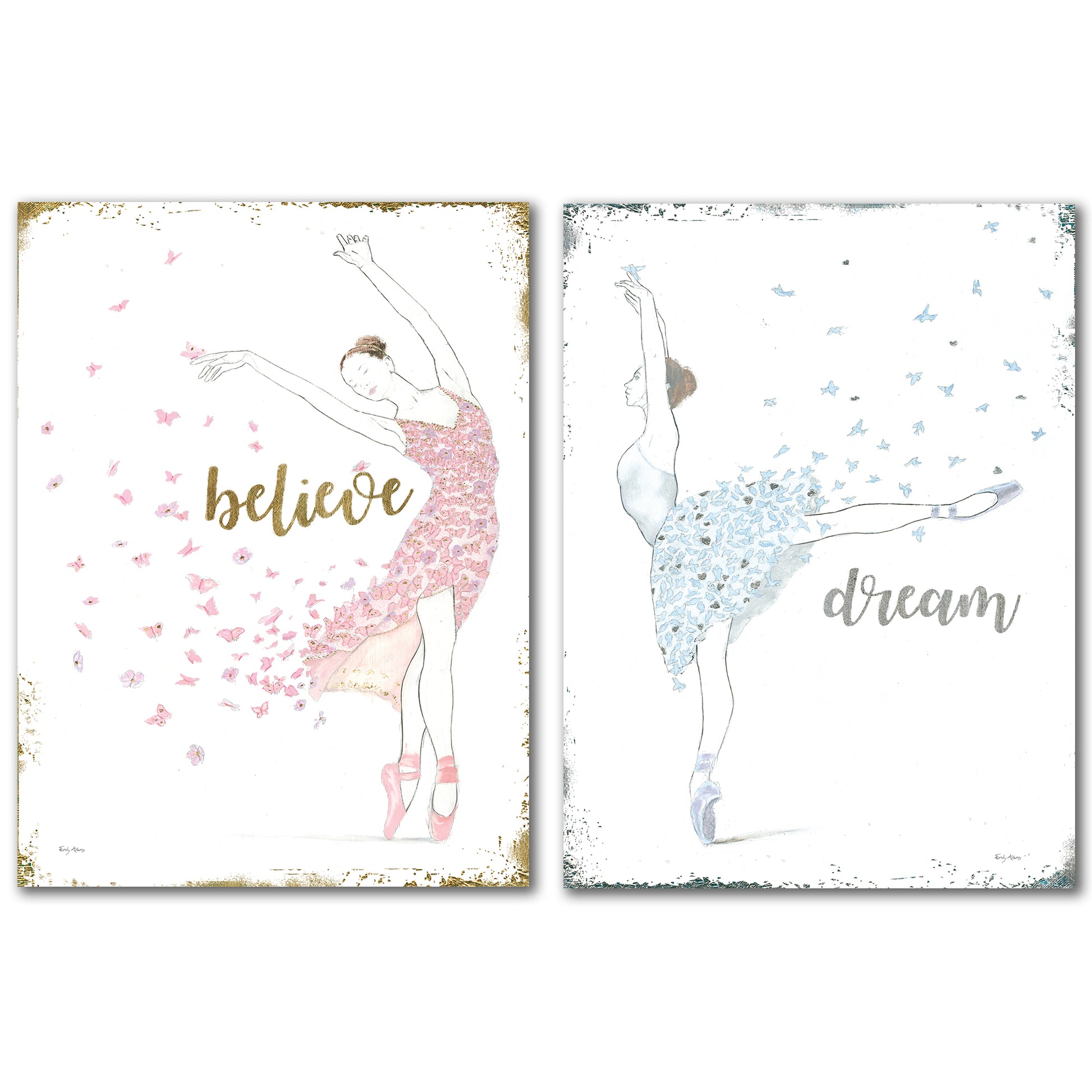 Dream Dancer by Wild Apple - 2 Piece Wrapped Canvas Set - Americanflat