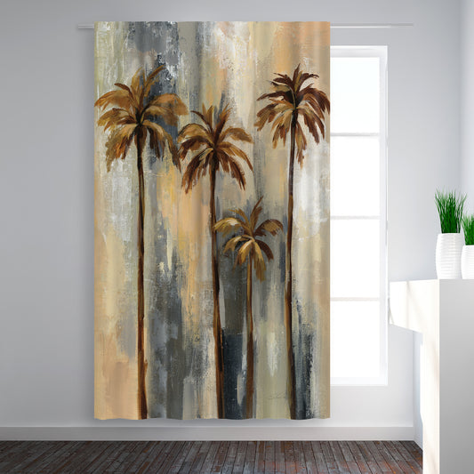 Blackout Curtain Single Panel - Hr Palm Trees Ii by Wild Apple - Blackout Curtains - Americanflat