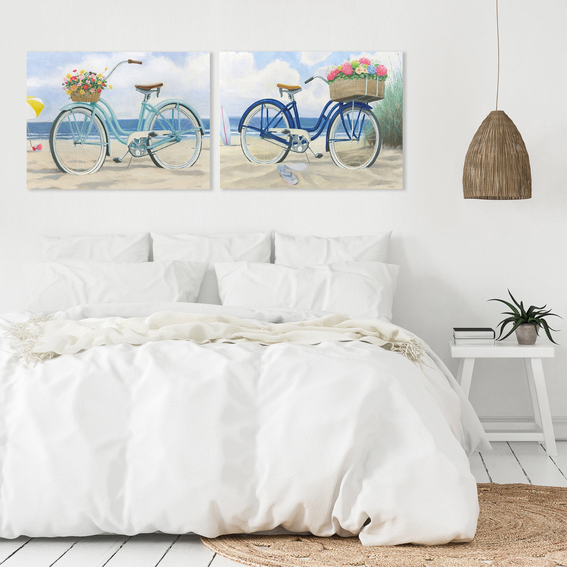 Beach Time by Wild Apple - 2 Piece Wrapped Canvas Set - Americanflat