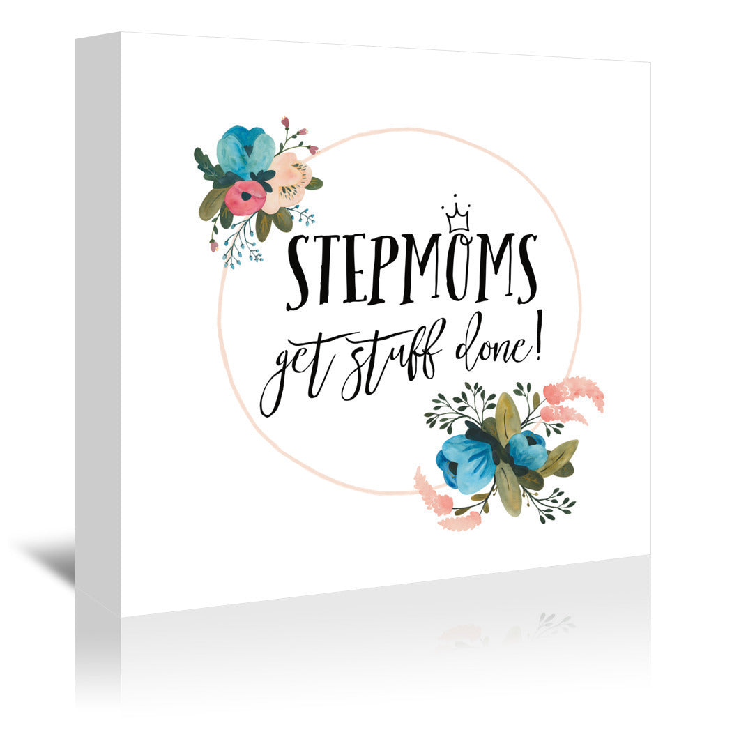 Harriet Floral Stepmom Inspiration I by Wild Apple - Wrapped Canvas - Wrapped Canvas - Americanflat