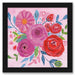 Floral Burst I by Wild Apple - Black Framed Print - Wall Art - Americanflat