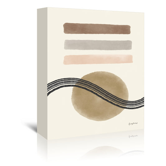 Geo Abstract IV Neutral Pink by Becky Thorns - Wrapped Canvas - Americanflat