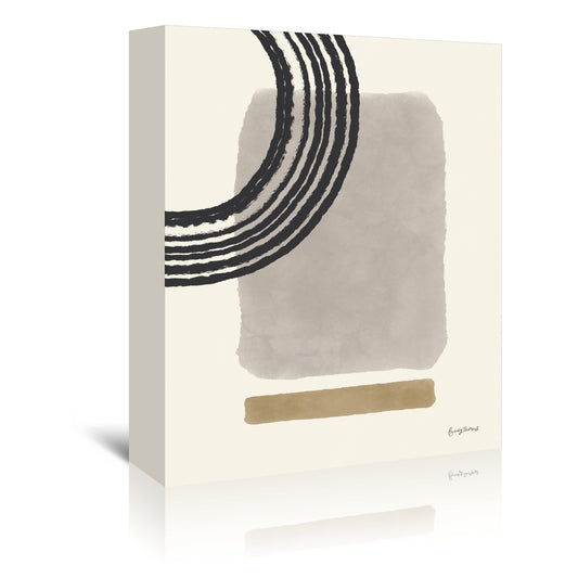 Geo Abstract III Neutral Pink by Becky Thorns - Wrapped Canvas - Americanflat