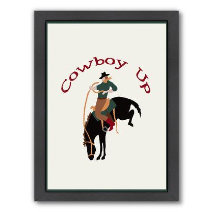 Cowboy Up by L Framed Print - Americanflat