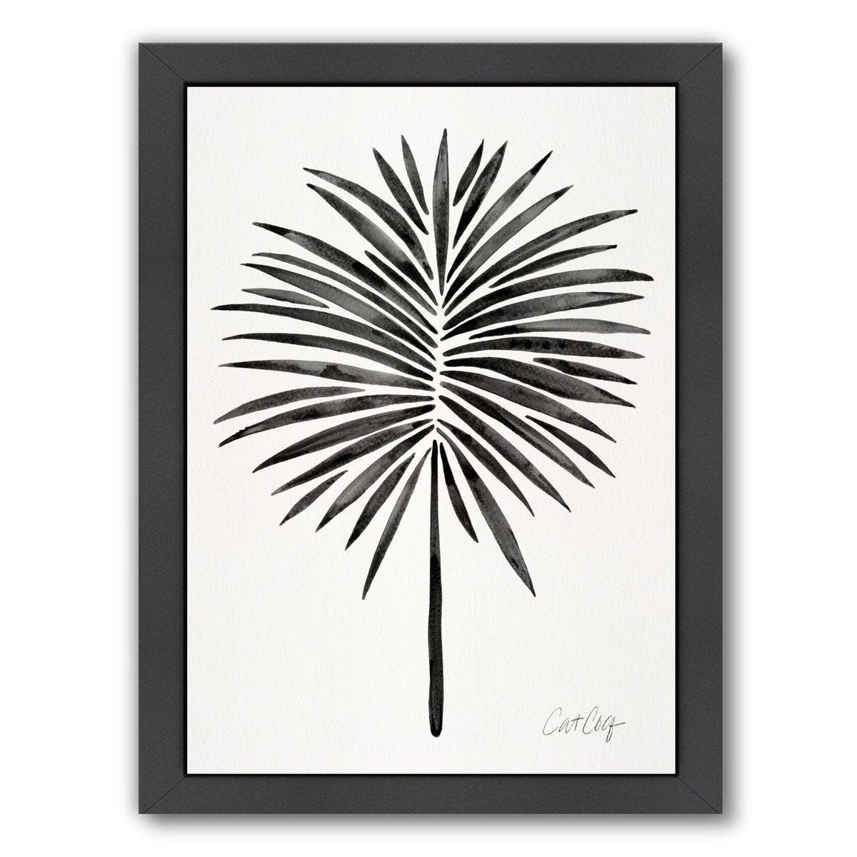 Black Fan Palm by Cat Coquillette Framed Print - Americanflat