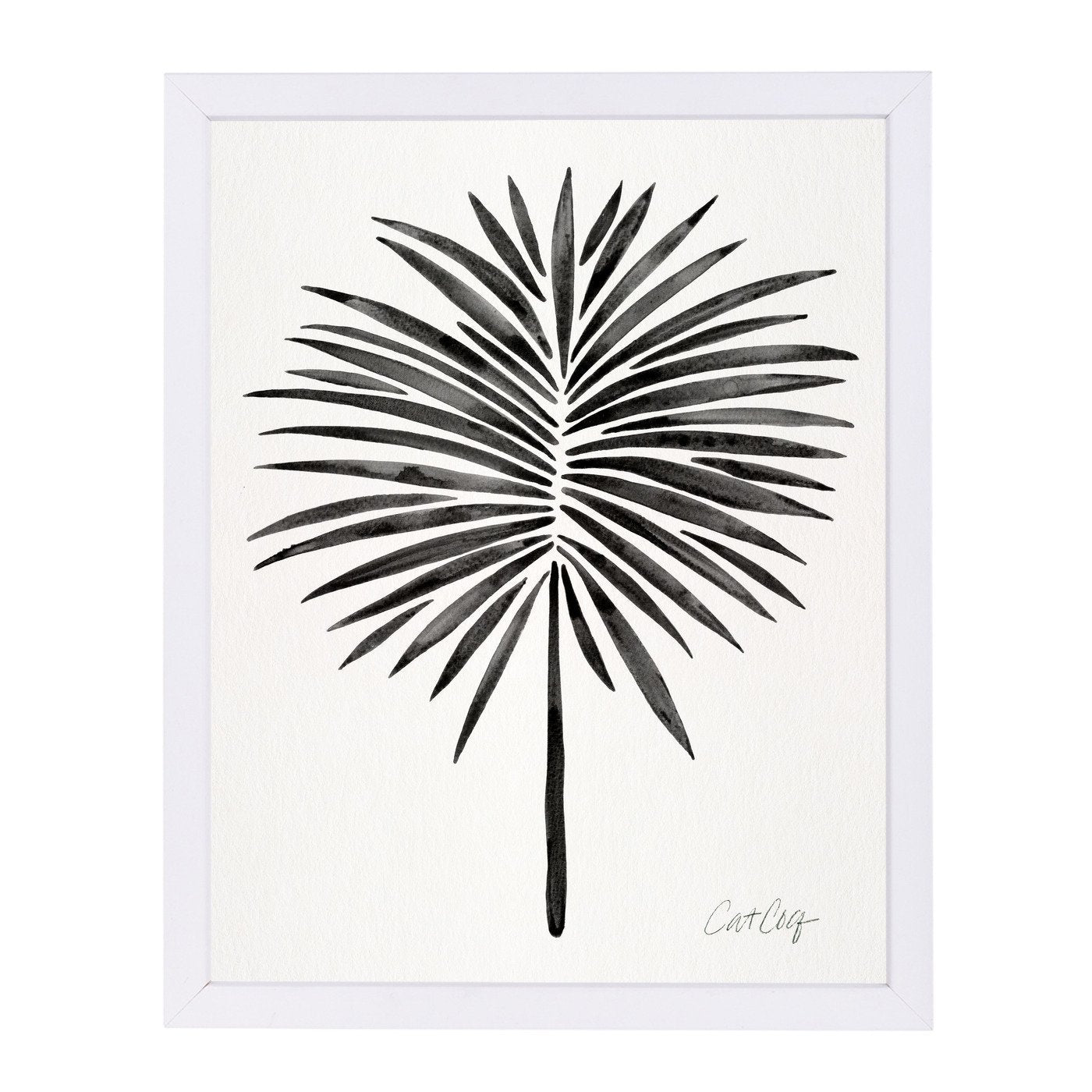 Black Fan Palm by Cat Coquillette Framed Print - Americanflat