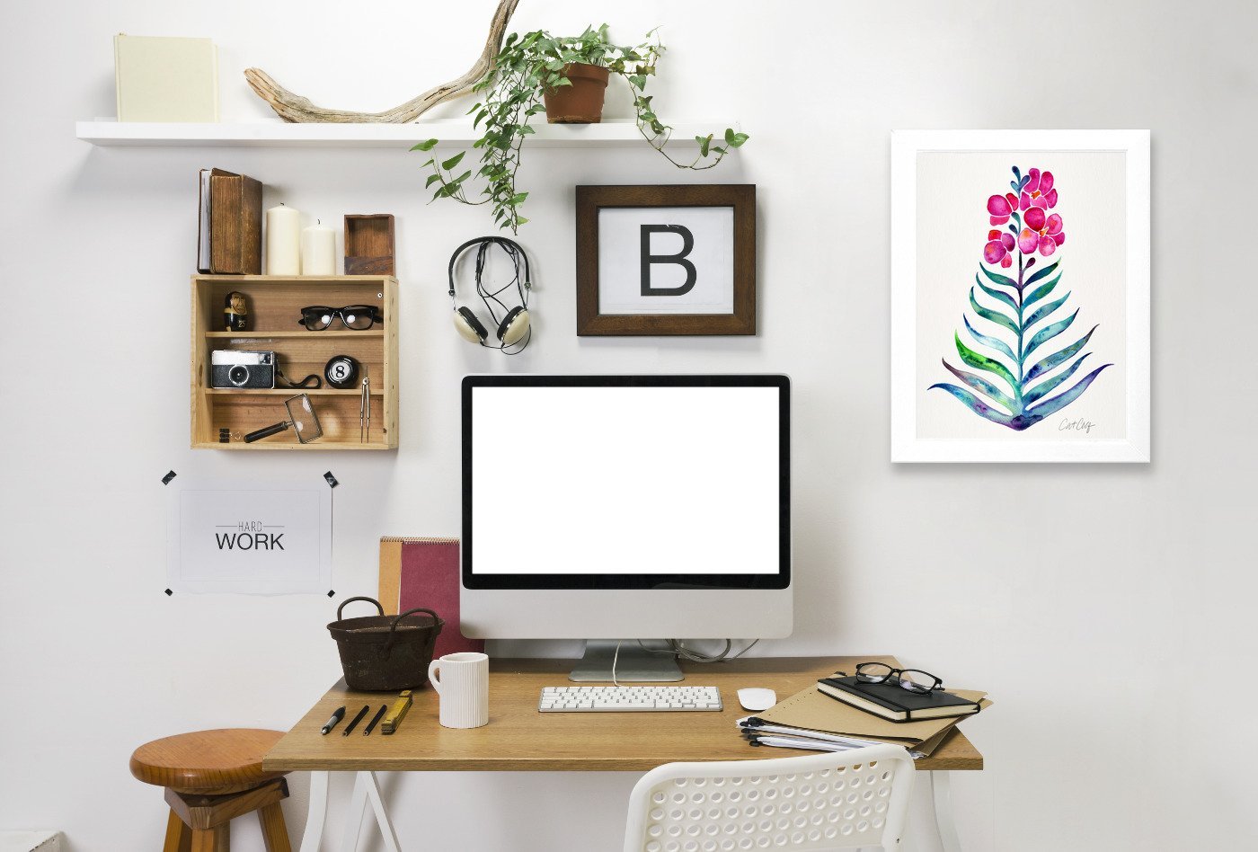 Blooming Orchid by Cat Coquillette White Framed Print - Americanflat