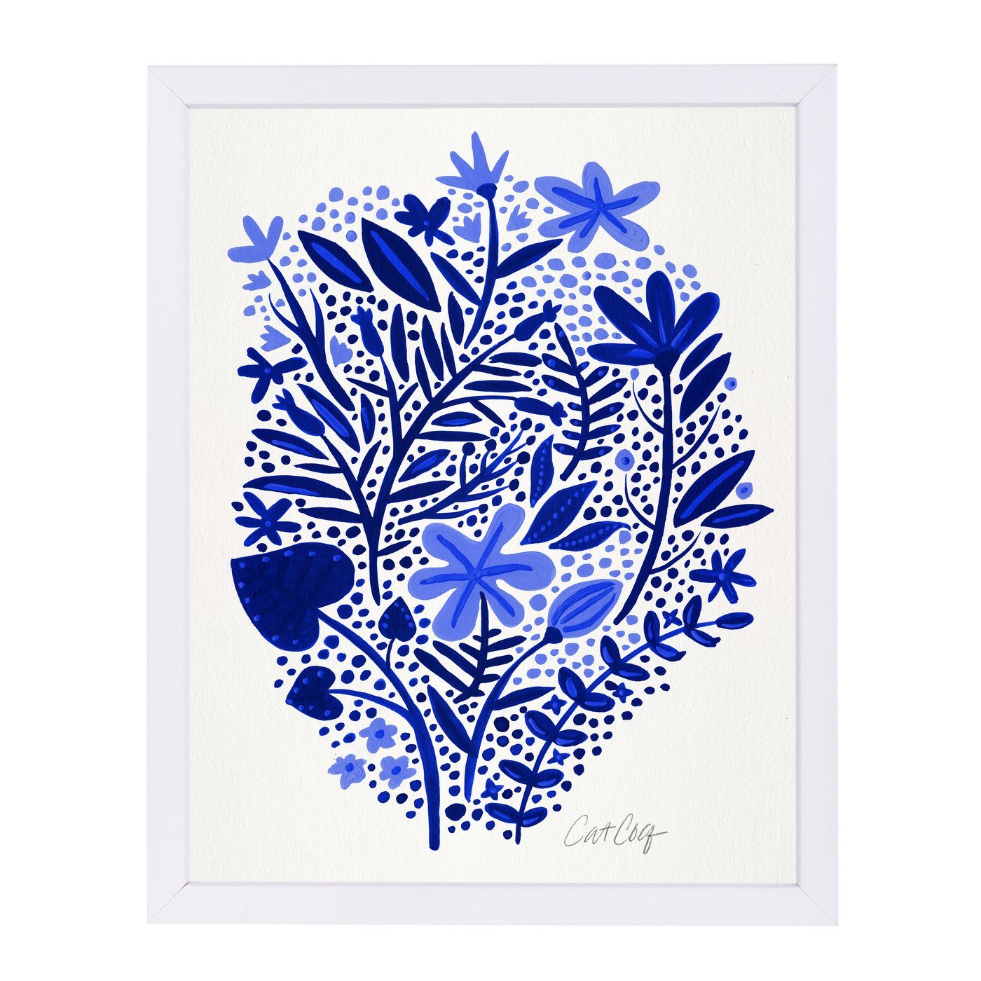 Blue Garden by Cat Coquillette Framed Print - Americanflat