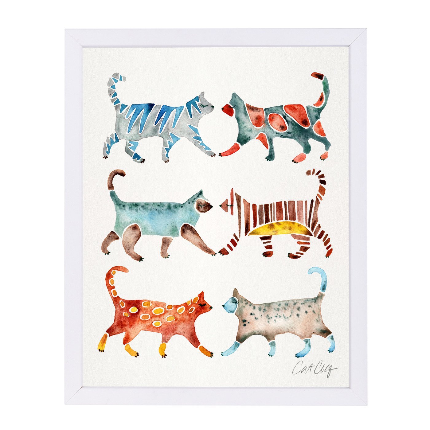 Cat Collection by Cat Coquillette Framed Print - Americanflat