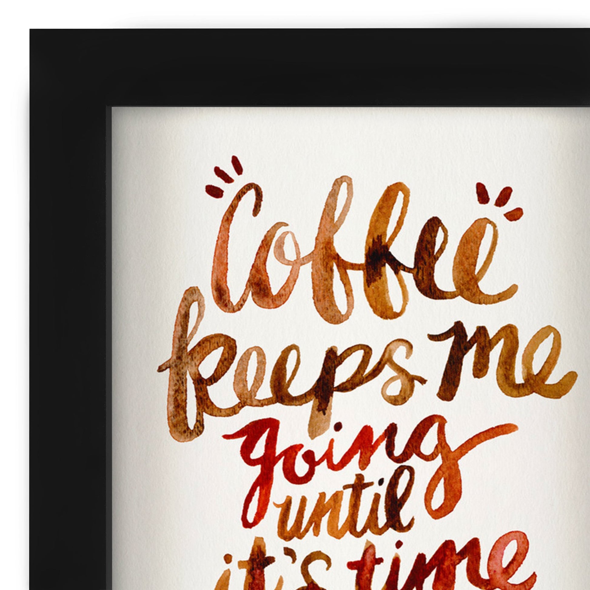 Coffee And Wine By Cat Coquillette - Shadow Box Framed Art - Americanflat