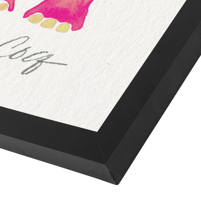Elephant Collection Pink by Cat Coquillette Framed Print - Americanflat