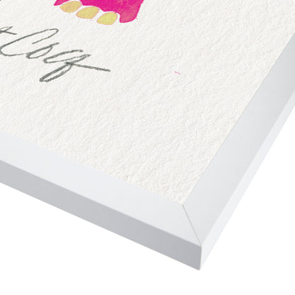 Elephant Collection Pink by Cat Coquillette Framed Print - Americanflat