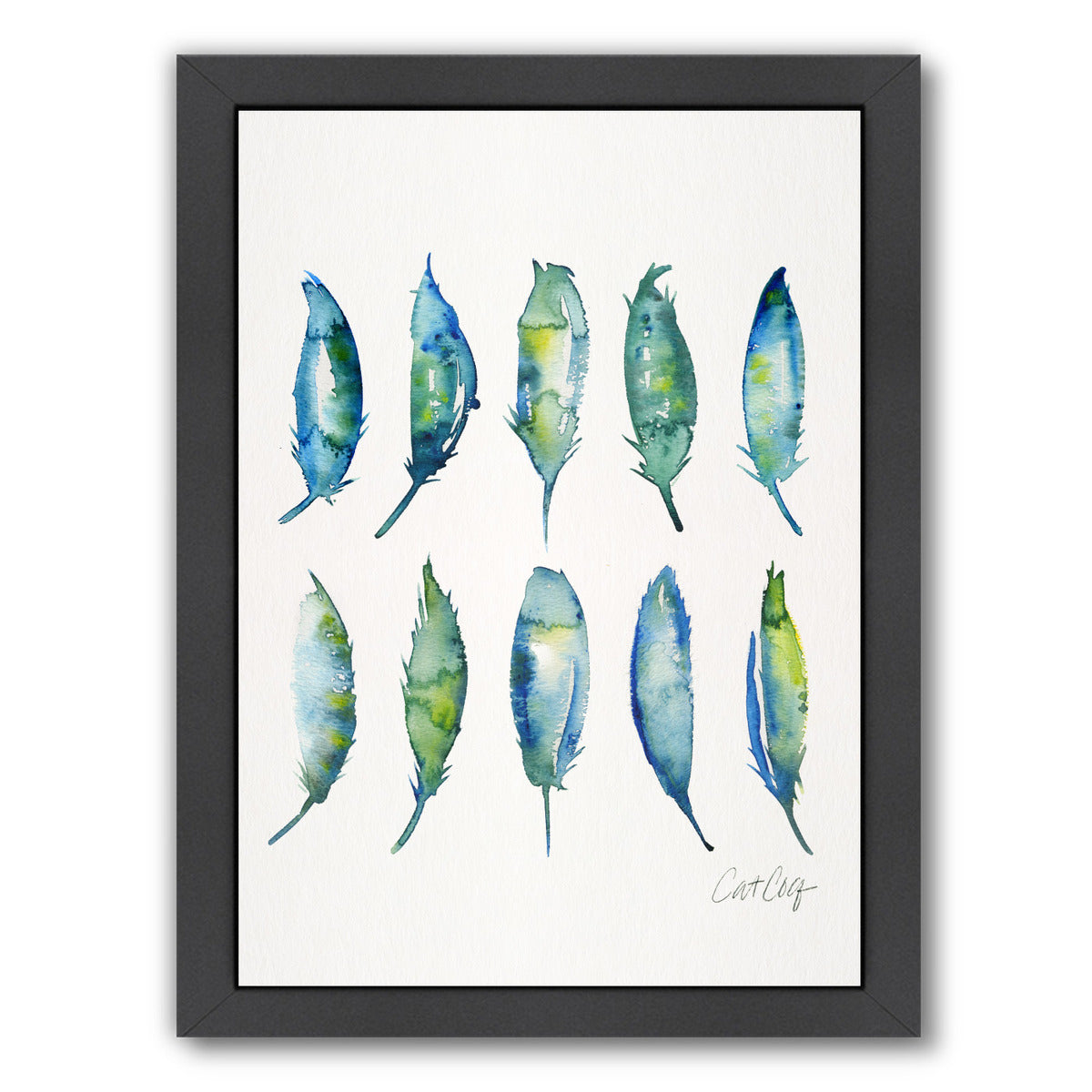 Feathers by Cat Coquillette Framed Print - Americanflat