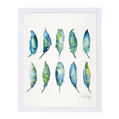 Feathers by Cat Coquillette Framed Print - Americanflat